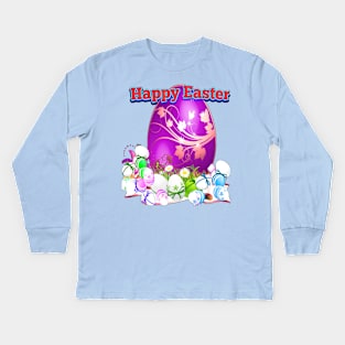 Happy Easter Kids Long Sleeve T-Shirt